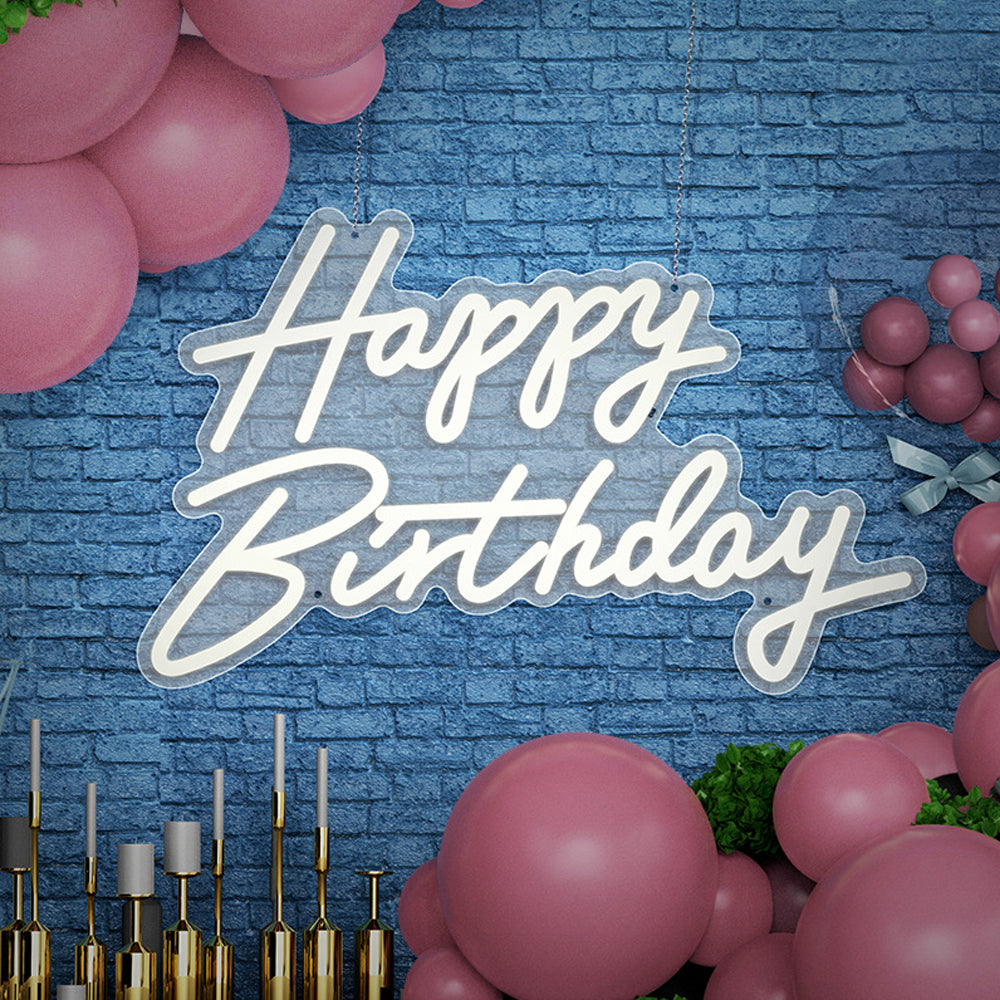 TONGER®Happy Birthday LED Neon Sign – Tonger